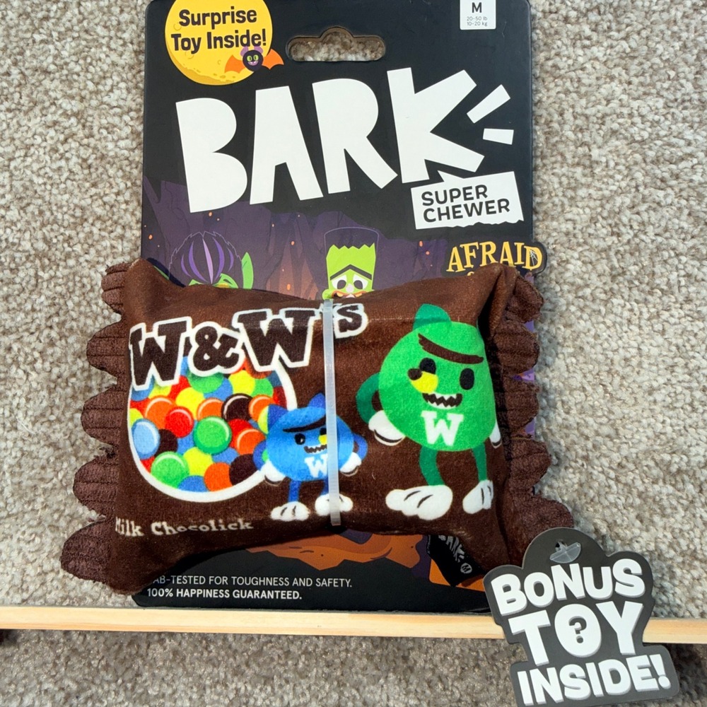Bark Super Chewer W&W's Milk Chocolick Dog Toy Medium 20-50lb Rip Hidden Toy‎